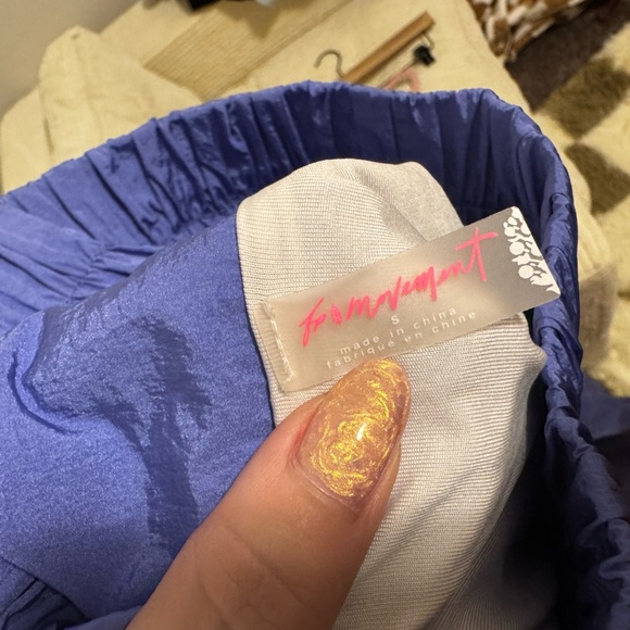 FP Movement The Way Home Shorts purple high waisted with liner size Small - Picture 3 of 5